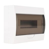 NHP MOD6 CSB Insulated Loadcentre 12 Way DIN Surface Door Transparent