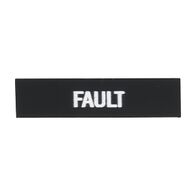 Sprecher and Schuh D7 Legend Plate 30 x 40mm Snap-In Black with White Text Fault