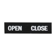 Sprecher and Schuh D7 Legend Plate 30 x 40mm Snap-In White Text OPEN CLOSE