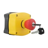 Sprecher and Schuh D7 Enclosed Emergency Stop 40mm Mush HD Key to Release Plastic 1 NC Contact IP66