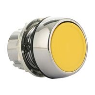 Sprecher and Schuh D7 Pushbutton 22.5 mm Head Only Metal Momentary Flush Yellow Cap Non Illuminated