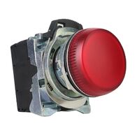 Sprecher and Schuh D7 Pilot Light 22.5mm Complete Metal LED 120V AC Red