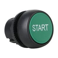 Sprecher and Schuh D7 Pushbutton 22.5 mm Head Only Plastic MOM Flush GRN Cap START Non Ill