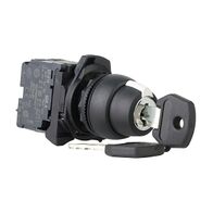 Sprecher and Schuh D7 Key Selector Sw 22.5mm Plastic 3 Pos Key Rem Left Key Code 3825 2 NO Contacts