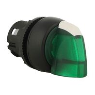 Sprecher and Schuh D7 Selector Switch 22.5mm Head Only Plastic STD KNB 3 POS Illuminated GRN MAIN