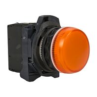Sprecher and Schuh D7 Pilot Light 22.5 mm Complete Plastic LED 24V AC DC Amber Lens