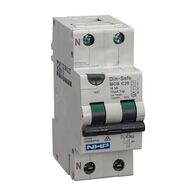 NHP DIN-T Residual Current Device Short Body w/ Overcurrent 10kA 16A 1Pole and N C Curve 10mA Type A