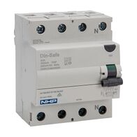 NHP DIN-T Residual Current Circuit Breaker RCCB 3Pole and Neutral 63A 300mA Type S