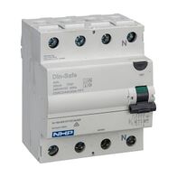 NHP DIN-T Residual Current Circuit Breaker RCCB 3Pole and Neutral 63A 30mA Type AI