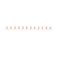 NHP DIN-T Miniature Circuit Breaker Bus Comb 55 Way Pin Type 90 Degree 80A End Feed 130A Centre Feed