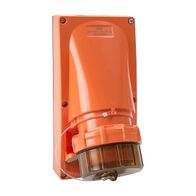 NHP ISO Appliance Inlet, 3 Round Pins 32A 250V AC, without Base, Resistant Orange