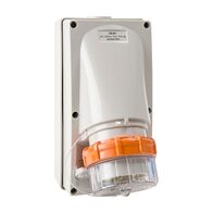 NHP ISO Appliance Inlet, 5 Round Pins 10A 500V AC, w/ Base 38mm, Base