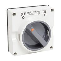 NHP ISO Surface Switch, 1 Pole 2 Way 10A 250V AC, w/o Base, Grey