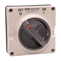 NHP ISO Surface Switch, 3 Pole 50A 500V AC, w/o Base, Grey