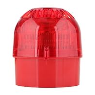 Klaxon Sonos Sounder Beacon LED 1 Alarm 32 Tones 106dB IP65 17-60V DC Surface Mount Lens Red