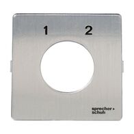 Sprecher and Schuh L2 Cam Switch Ll2A4 Legend Plate 48 x 48mm 1 2