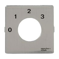 Sprecher and Schuh L2 Cam Switch Ll2A4 Legend Plate 48 x 48mm 0 1 2 3
