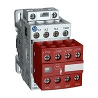 Allen-Bradley 100SE Safety Contactor 9kW 4P 24-60V AC/20-60V DC Coil 3NO 1NC Auxiliary