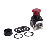 Allen-Bradley 800H Pushbutton 30.5mm COMP PLT FS 40mm STD MSH HD PPT INC FV 24V AC DC 1NCLB 1NO Red