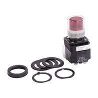 Allen-Bradley 800H Pushbutton 30.5mm Complete PL FS EXT HD LED TRANF 120V AC 1NO 1NC Red