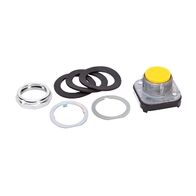 Allen-Bradley 800T Pushbutton 30.5mm Flush Head Momentary Non Illuminated No Contacts Yellow