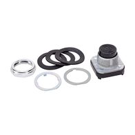 Allen-Bradley 800T Pushbutton 30.5mm Extended Head Non Illuminated No Contacts Black