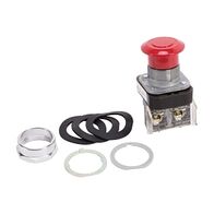 Allen-Bradley 800T PB 30.5mm Mushroom Head 2 Pos. Push Pull Non Illum 1N.C. Late Break Contact Red