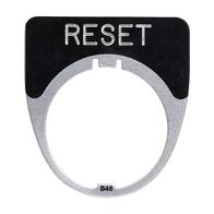 Austrol N100 Legend Plate Reset Black 41 x 45mm Medium to suit N100 operators and indicators