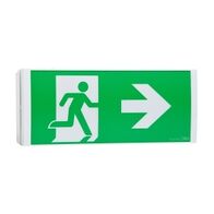 Stanilite Single Point Economy Exit Lighting Base with LIFEPO4 Battery and Diffuser Wall Mount