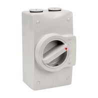 NHP NLINE Isolating Switch, Large IP 66 Plastic, 2 Pole 40A 250V AC