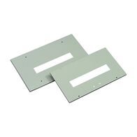 NHP DIN-T NLC Metal Loadcentre Escutcheon Flush suits 8 Way NLC Load Centres Grey