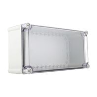 Fibox SOLID Terminal Box PC IP66 and IP67 H190 x W380 x D130mm Clear