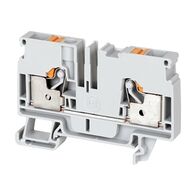 Allen-Bradley 1492-P Push-in Terminal 6mm 1 Level 2 Conductor Entries Grey