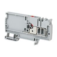 Allen-Bradley 1492-P Push-in Power Distribution Terminal 6mm 1 Red CON Entries Feed In Start Grey