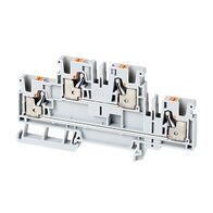 Allen-Bradley 1492-P Push-in Terminal 4mm 2 Level 4 Conductor Entries Grey