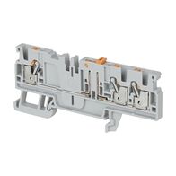 Allen-Bradley 1492-P Push-in Disconnect Terminal 2.5mm 1 Level 3 Conductor Entries Knife Lever Grey