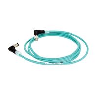 Allen-Bradley 1585 Shielded Ethernet Cable Hi Flex Pur 2 Pair CAT5e Teal M12 to M12R 3M