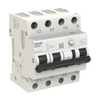 NHP MOD6+ RCBO 6kA 3 Pole and Switched N 25A C Curve 30mA Type A
