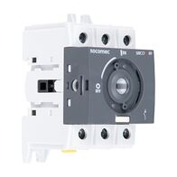 Socomec SLBM Load Break Switch Body, Base/DIN Rail mount, 3P 80A