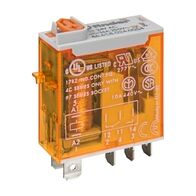 Finder 46 Series Miniature Relay 16A 1 CO 24V AC Coil with PB plus LED plus Mech. Indicator