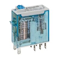 Finder 46 Series Miniature Relay 8A 2 CO. 24V DC Coil with PB plus LED plus Mech. Indicator