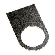 Allen-Bradley 800F Legend Plate 30 x 50mm, FASTER, Black with White Text