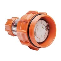 NHP ISO Extension Socket, 3 Flat Pins 10A 250V AC, Electric Orange