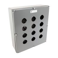 Allen-Bradley 800T Enclosure Die Cast Surface Mount 12 Holes Grey for 30.5mm Pushbutton