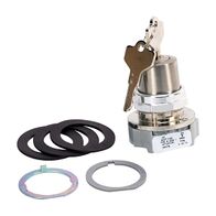 Allen-Bradley 800T Key Selector Swtich 30.5mm 2 Pos. Cyl. Lock Spring Ret. Right Left D018