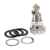 Allen-Bradley 800T Key Selector Swtich 30.5mm 3 Pos. Cyl. Lock Maintained Lock All D018