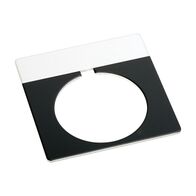 Allen-Bradley 800T Legend Plate 46 x 47mm Grey BLANK for 30.5mm Pushbutton
