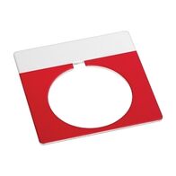 Allen-Bradley 800T Legend Plate 46 x 47mm Red Blank for 30.5mm Pushbutton