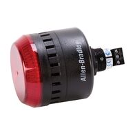 Allen-Bradley 855P Sounder with LED 65mm Panel Mount 22.5mm Round Mounting Hole 24V AC DC Red