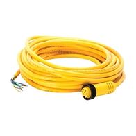 AB 889N Cordset Cable PVC Yellow 7 Pin 18 to 20AWG Mini Plus Female Straight Unshielded 10m